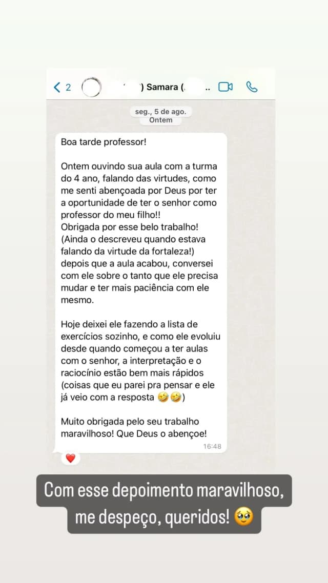 Depoimento - Samara