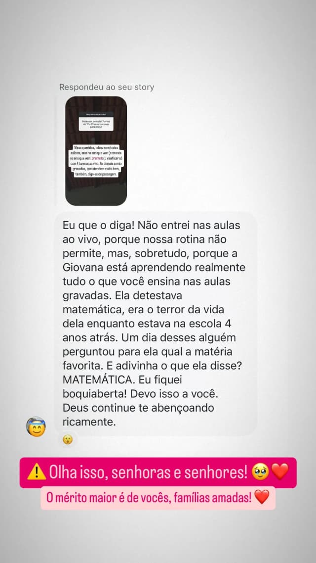 Depoimento - Mãe da Giovana