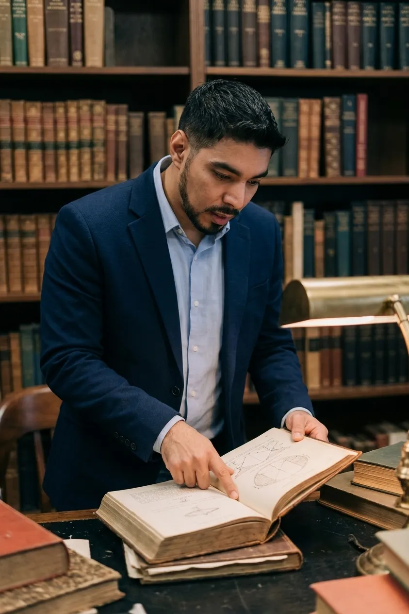 Professor lendo