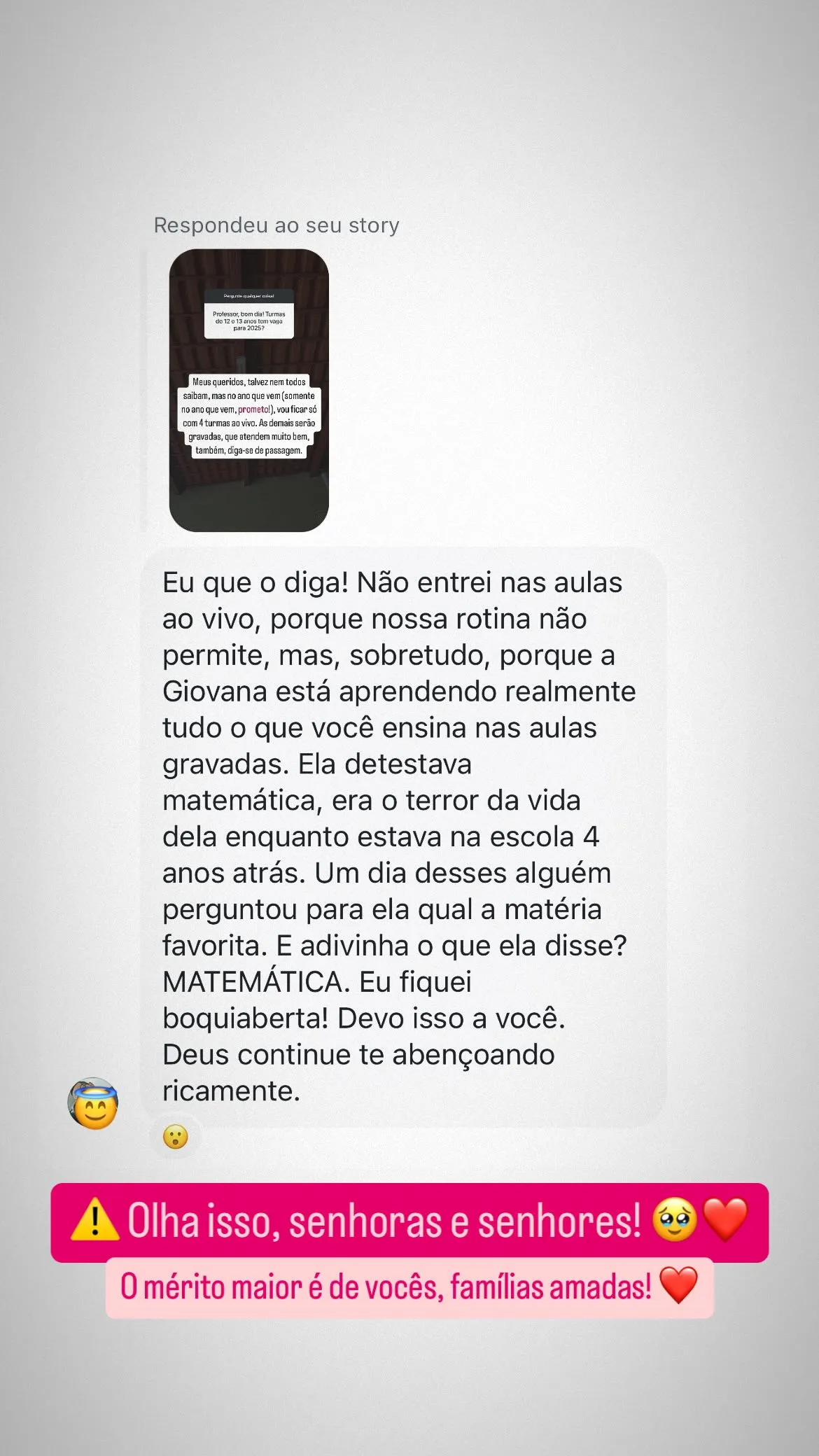Depoimento - Mãe da Giovana